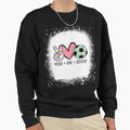 Peace Love Soccer Teen Sweatshirt - Graphic Print Unisex - T-Shirt, Sweatshirt, Hoodie