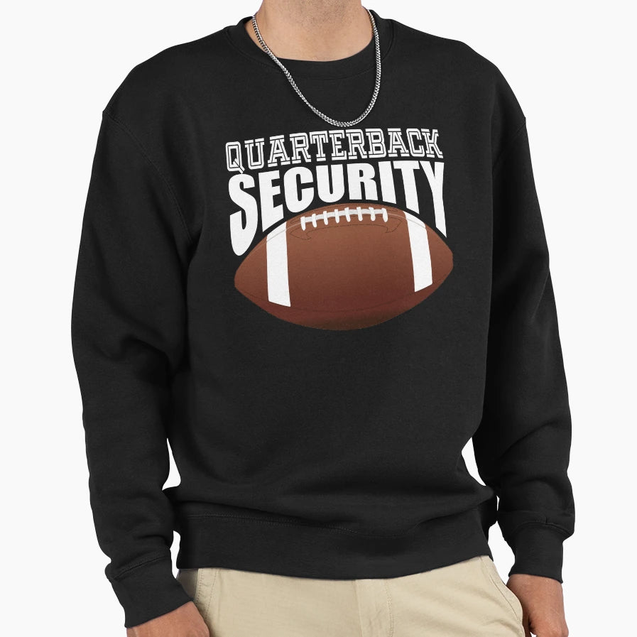 Quarterback Security Offensive Sweatshirt - Aesthetic Graphic Men Women - T-Shirt, Sweatshirt, Hoodie