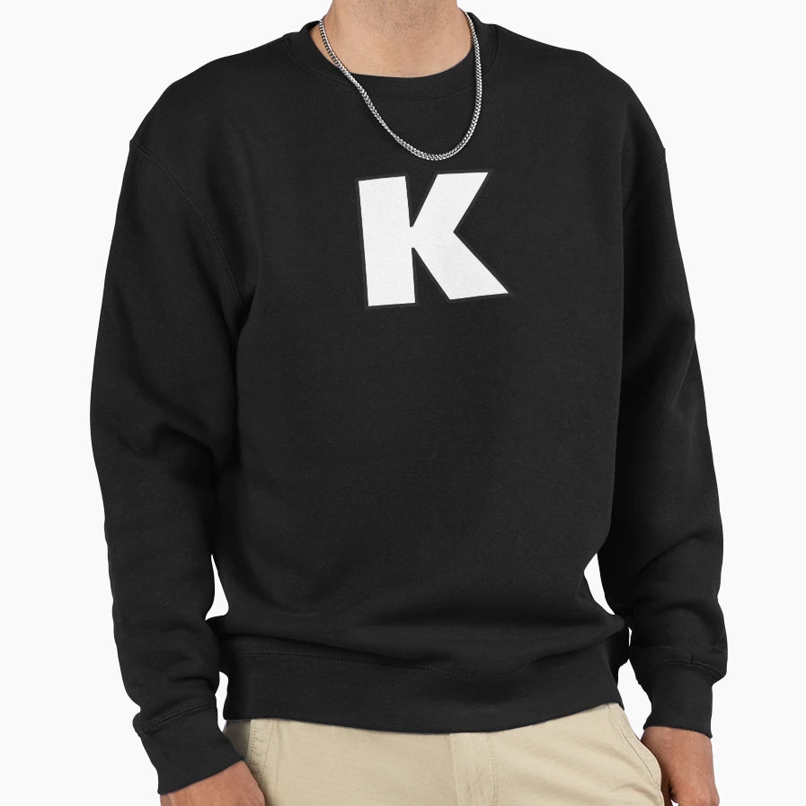 Letter K Sweatshirt - Novelty Apparel Unisex - T-Shirt, Sweatshirt, Hoodie