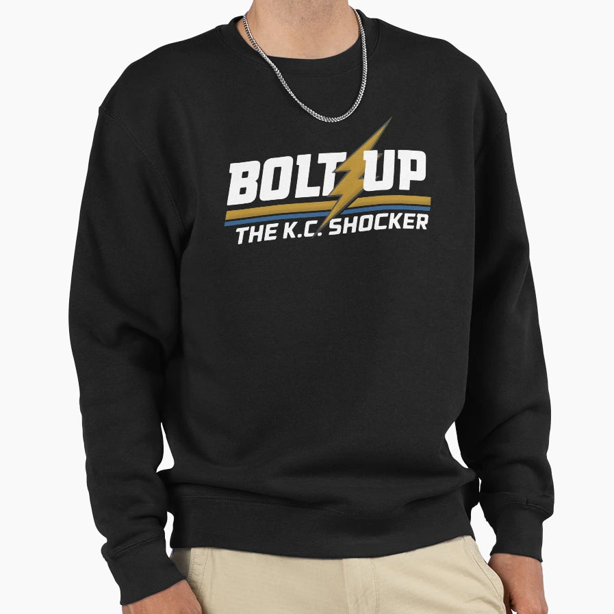 Bolt Up Chargers Bolts Sweatshirt - Minimalist Print Men Women - T-Shirt, Sweatshirt, Hoodie