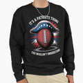 Football Lovers Support Us Patriotic Sweatshirt - Graphic Print Unisex - T-Shirt, Sweatshirt, Hoodie