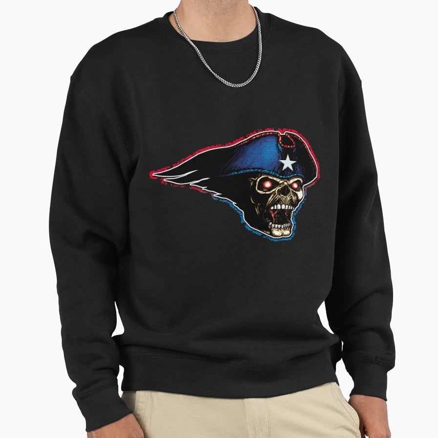 Zombie Patriot Sweatshirt - Fun Novelty Design for Adults - T-Shirt, Sweatshirt, Hoodie