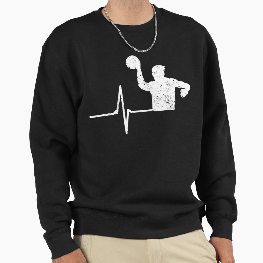 Water Polo Heartbeat Aquatic Sweatshirt - Fun Novelty Design Men Women - T-Shirt, Sweatshirt, Hoodie