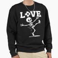 Soccer Ball Skeleton Football Fan Sweatshirt - Minimalist Print Men Women - T-Shirt, Sweatshirt, Hoodie