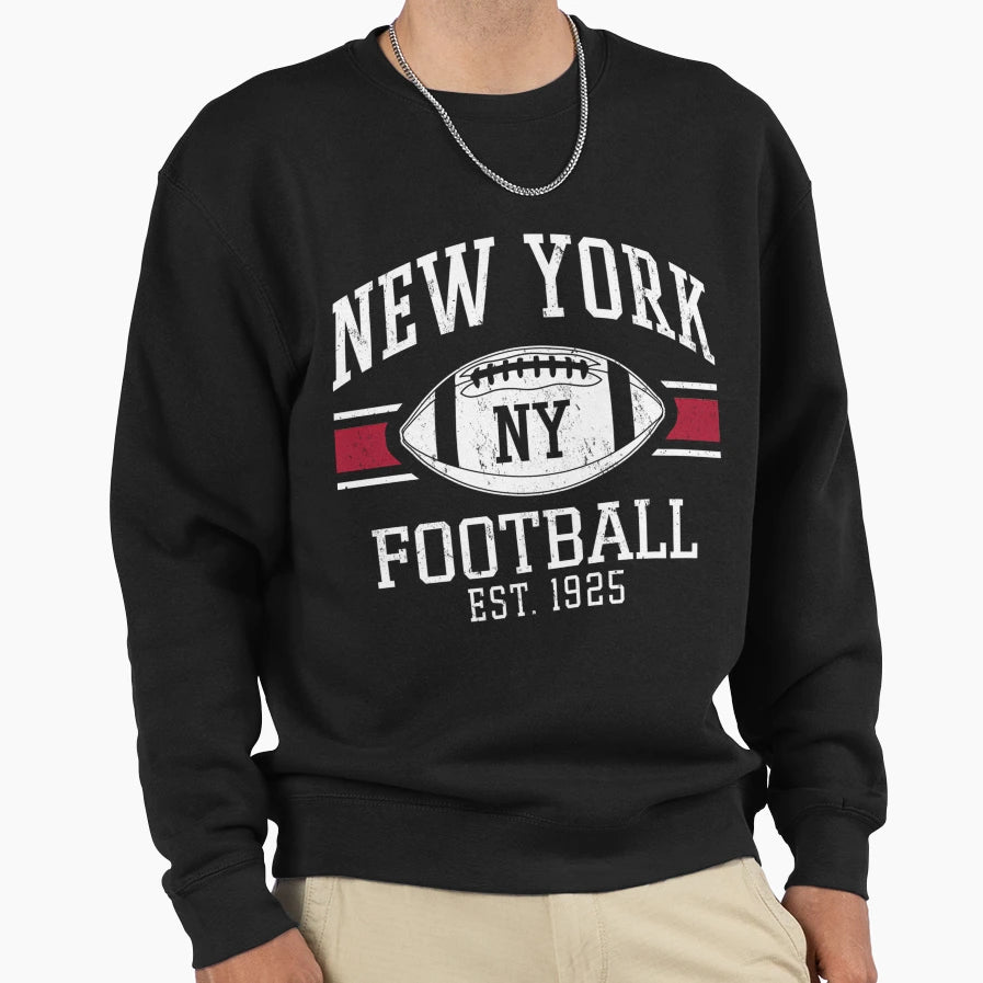 New York Football Team Ny Sweatshirt - Casual Everyday Wear Men Women - T-Shirt, Sweatshirt, Hoodie
