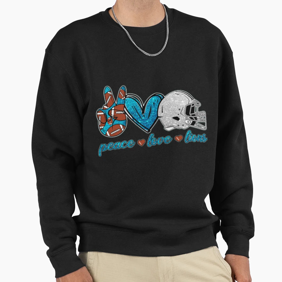 Football Detroit Lions Sweatshirt - Trendy Graphic for Adults - T-Shirt, Sweatshirt, Hoodie