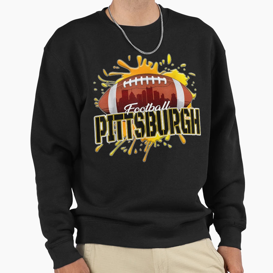 Pittsburgh Football Pennsylvania Sweatshirt - Trendy Graphic for Adults - T-Shirt, Sweatshirt, Hoodie