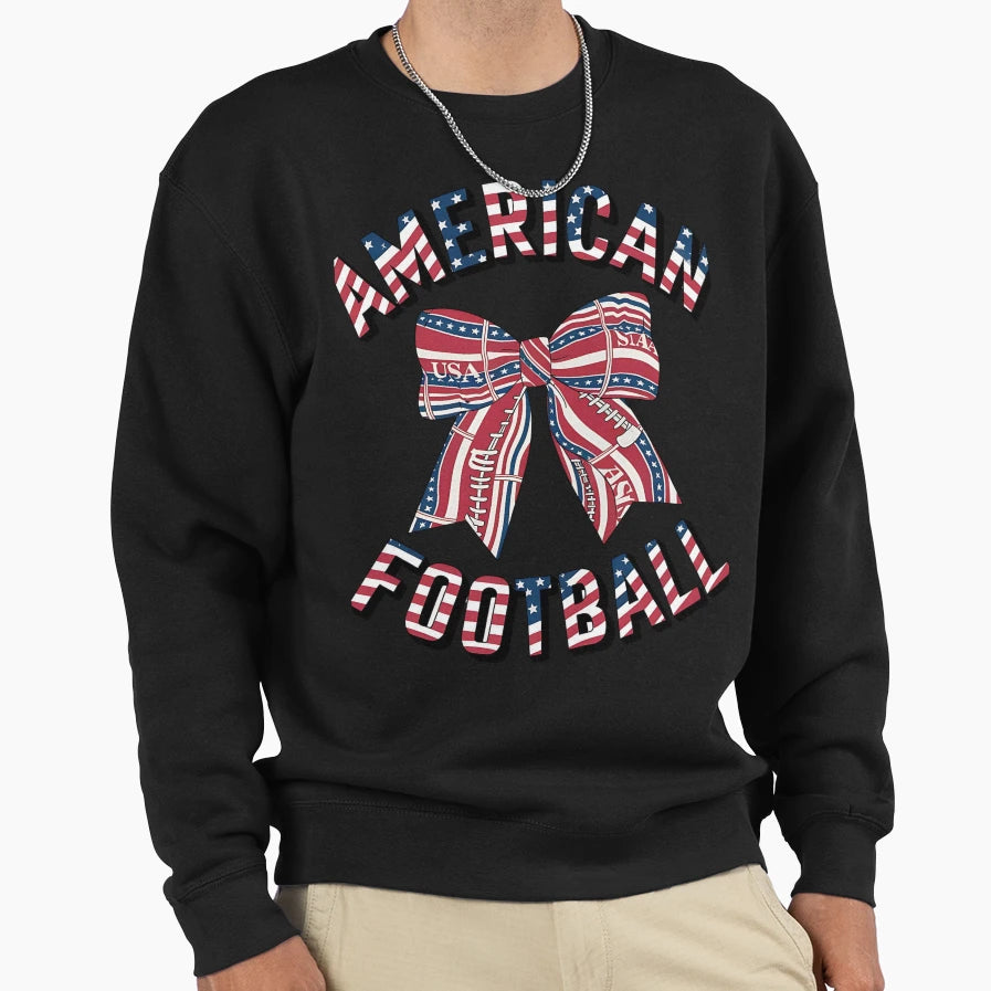 Coquette Football Lets American Sweatshirt - Novelty Apparel Unisex - T-Shirt, Sweatshirt, Hoodie