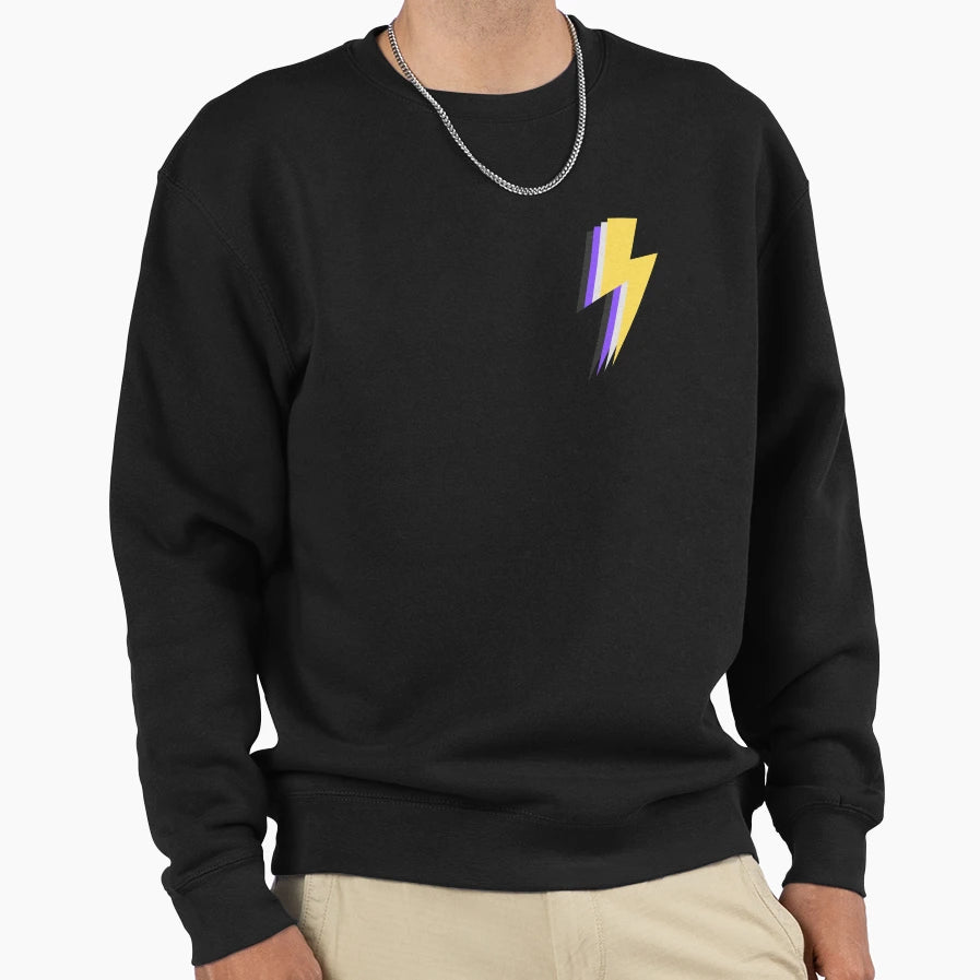 Subtle Nonbinary Pride Flag Sweatshirt - Trendy Graphic for Adults - T-Shirt, Sweatshirt, Hoodie
