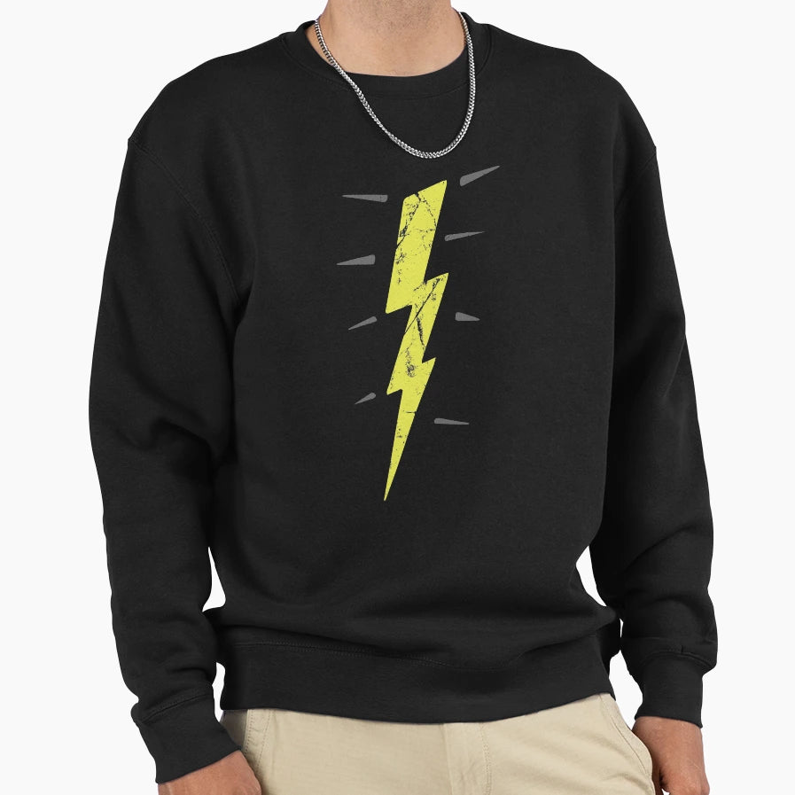 Lightening Bolt Sweatshirt - Unique Graphic Unisex - T-Shirt, Sweatshirt, Hoodie