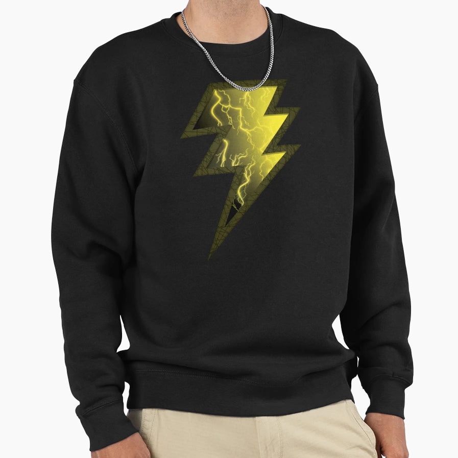 Lightning Bolt Black Bolt Sweatshirt - Streetwear Style Unisex - T-Shirt, Sweatshirt, Hoodie