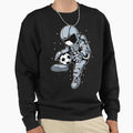 Astronaut Soccer Football Funny Outer Sweatshirt - Graphic Print Unisex - T-Shirt, Sweatshirt, Hoodie