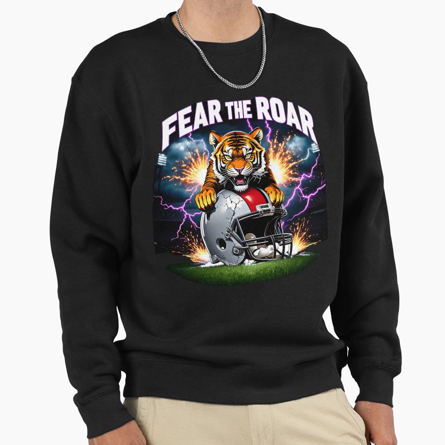 Clemson Football Roaring Tiger Sweatshirt - Graphic Print for Adults - T-Shirt, Sweatshirt, Hoodie