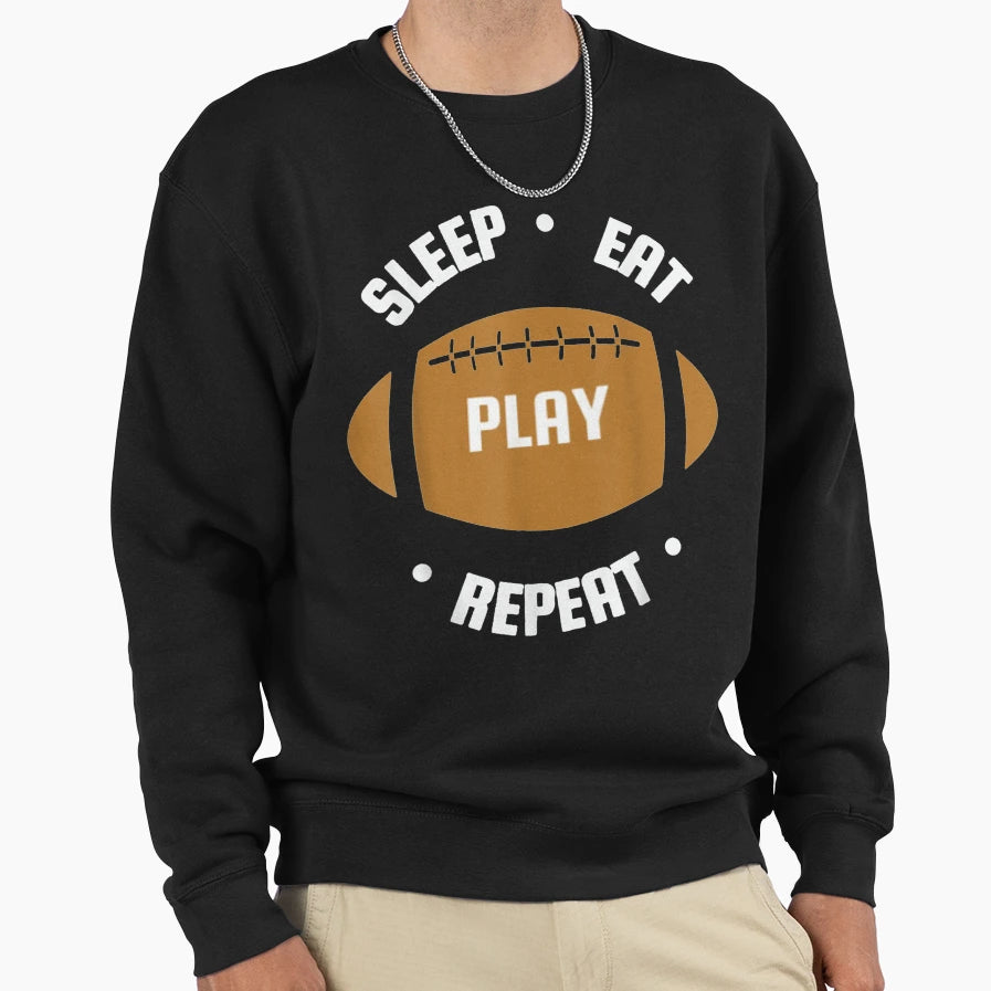 Rug Sleep Eat Play Repeat Sweatshirt - Casual Everyday Wear for Adults - T-Shirt, Sweatshirt, Hoodie