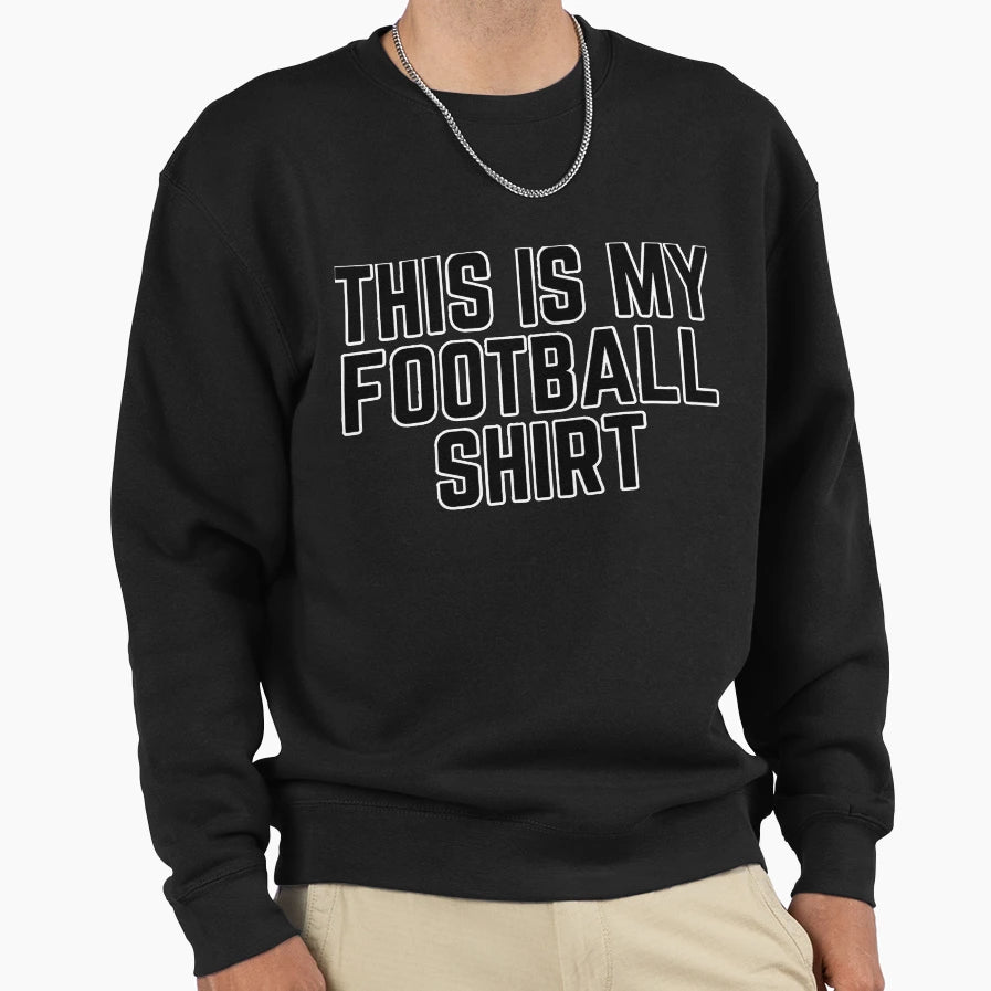 Football Team Colors Black Game Day Sweatshirt - Unique Graphic for Adults - T-Shirt, Sweatshirt, Hoodie