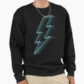 Turquoise Lightning Sweatshirt - Unique Graphic Unisex - T-Shirt, Sweatshirt, Hoodie