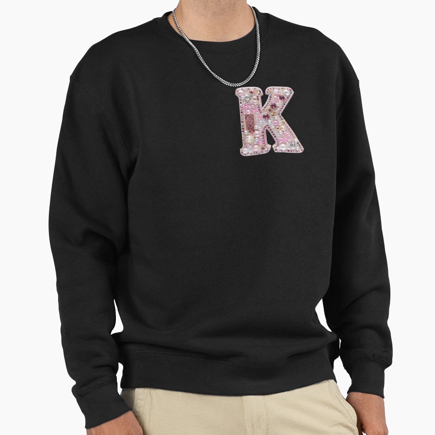 Monogram K Kawaii Gyaru Y2K Bling Sweatshirt - Novelty Apparel Unisex - T-Shirt, Sweatshirt, Hoodie