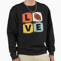 Football Love Block Sweatshirt - Custom Art Print Unisex - T-Shirt, Sweatshirt, Hoodie
