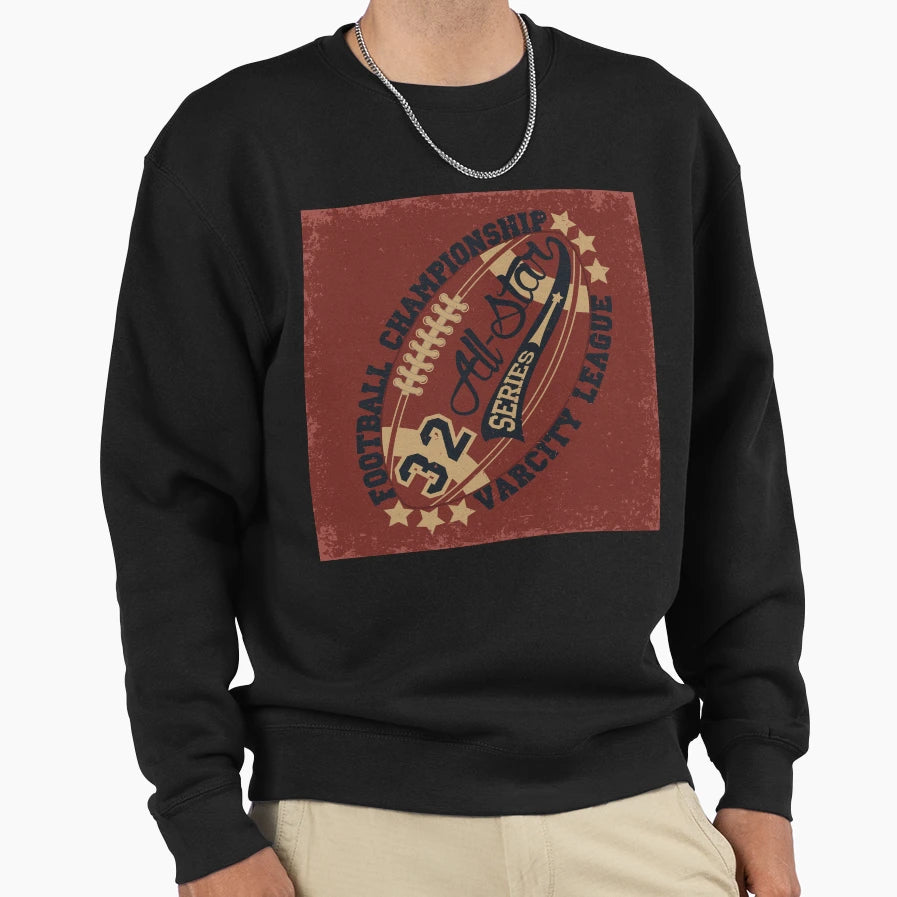 Football Championship Varsity League Sweatshirt - Novelty Apparel Unisex - T-Shirt, Sweatshirt, Hoodie