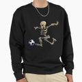 Soccer Skeleton Halloween Soccer Sweatshirt - Minimalist Print for Adults - T-Shirt, Sweatshirt, Hoodie