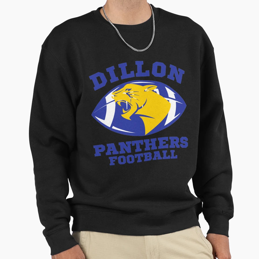 Dillon Panthers Football Sweatshirt - Casual Everyday Wear Unisex - T-Shirt, Sweatshirt, Hoodie