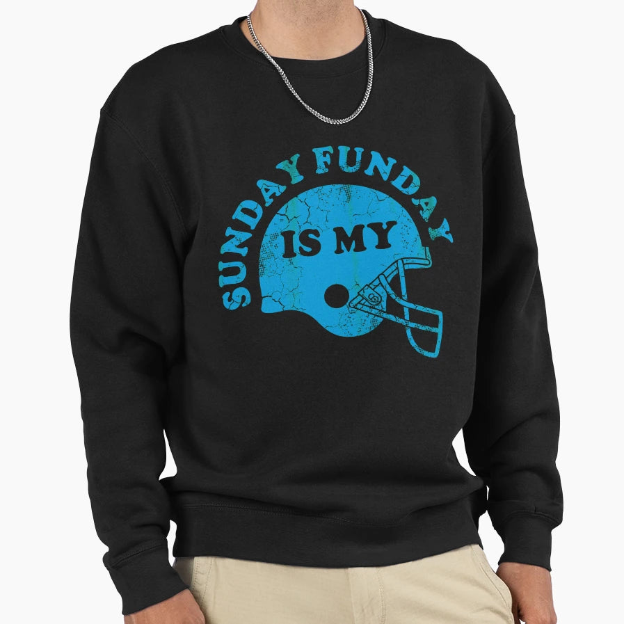 Sunday Is My Funday Sweatshirt - Graphic Print Men Women - T-Shirt, Sweatshirt, Hoodie