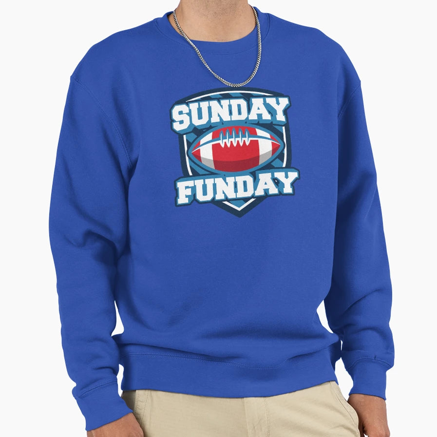 Sunday Funday Sports Day Sweatshirt - Custom Art Print Unisex - T-Shirt, Sweatshirt, Hoodie