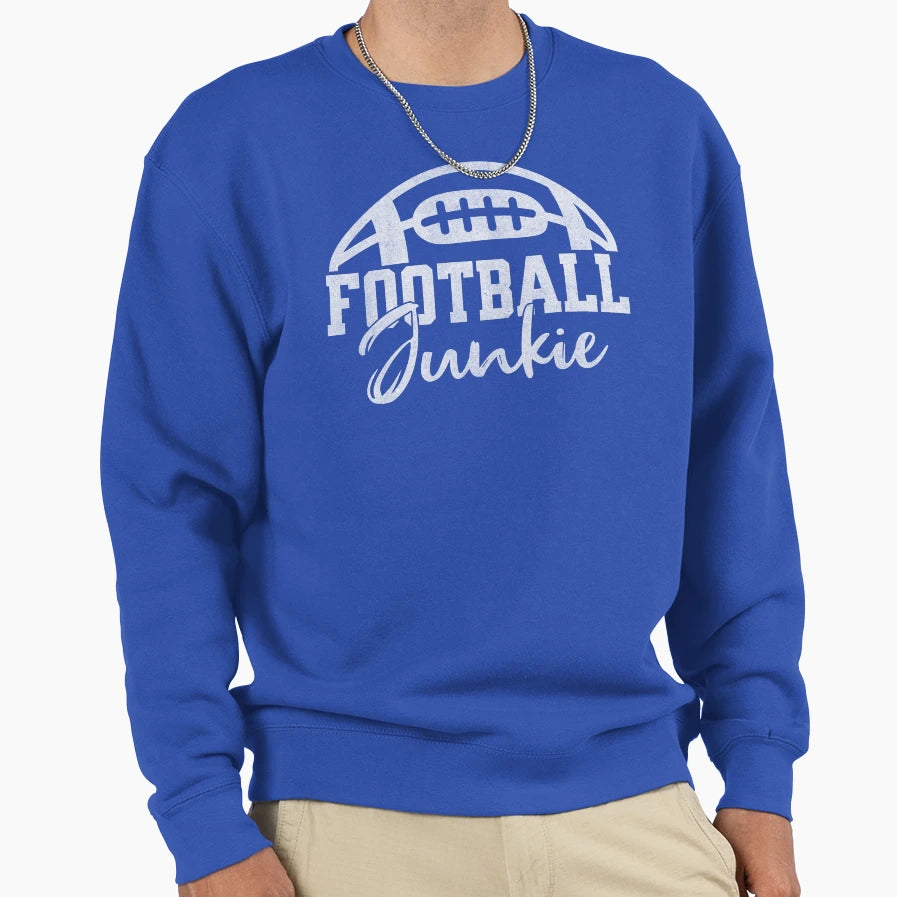 Football Junkie Sweatshirt - Custom Art Print for Adults - T-Shirt, Sweatshirt, Hoodie