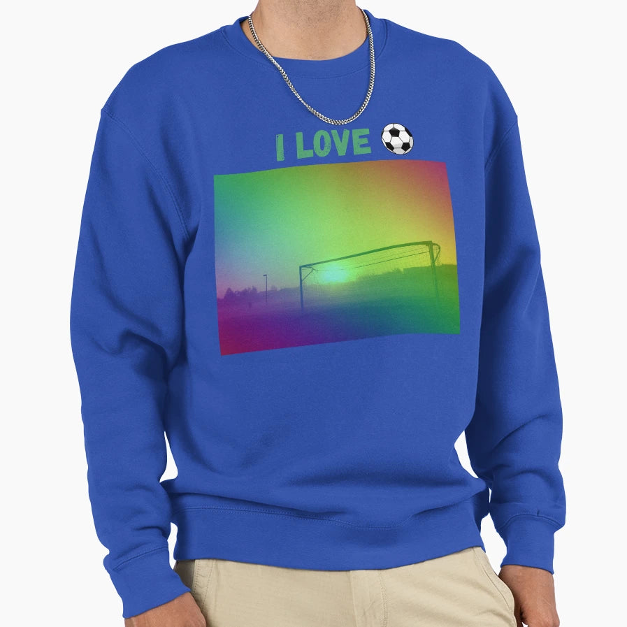 I Love Football Sweatshirt - Casual Everyday Wear for Adults - T-Shirt, Sweatshirt, Hoodie