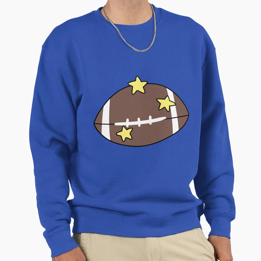 Starry Football Sweatshirt - Custom Art Print Men Women - T-Shirt, Sweatshirt, Hoodie