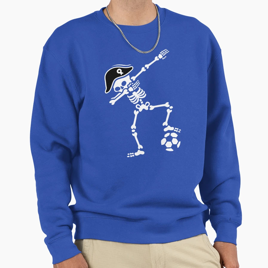 France Dab Dabbing Skeleton Sweatshirt - Minimalist Print for Adults - T-Shirt, Sweatshirt, Hoodie