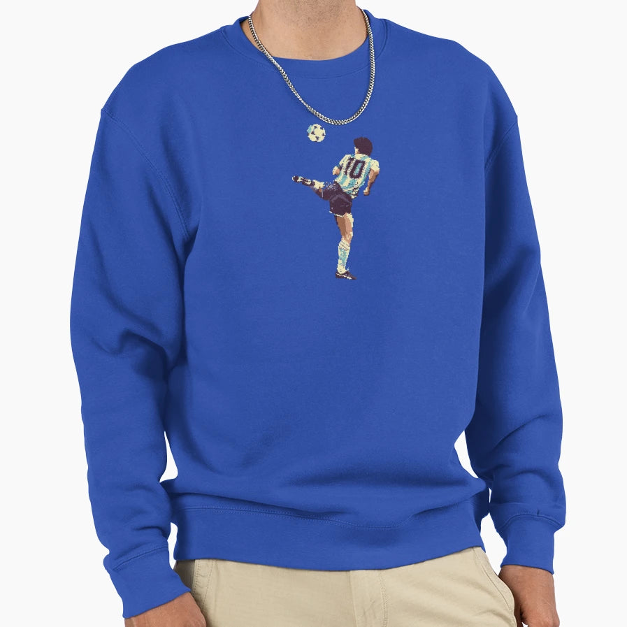 Futbol Pixel Art Sweatshirt - Novelty Apparel for Adults - T-Shirt, Sweatshirt, Hoodie