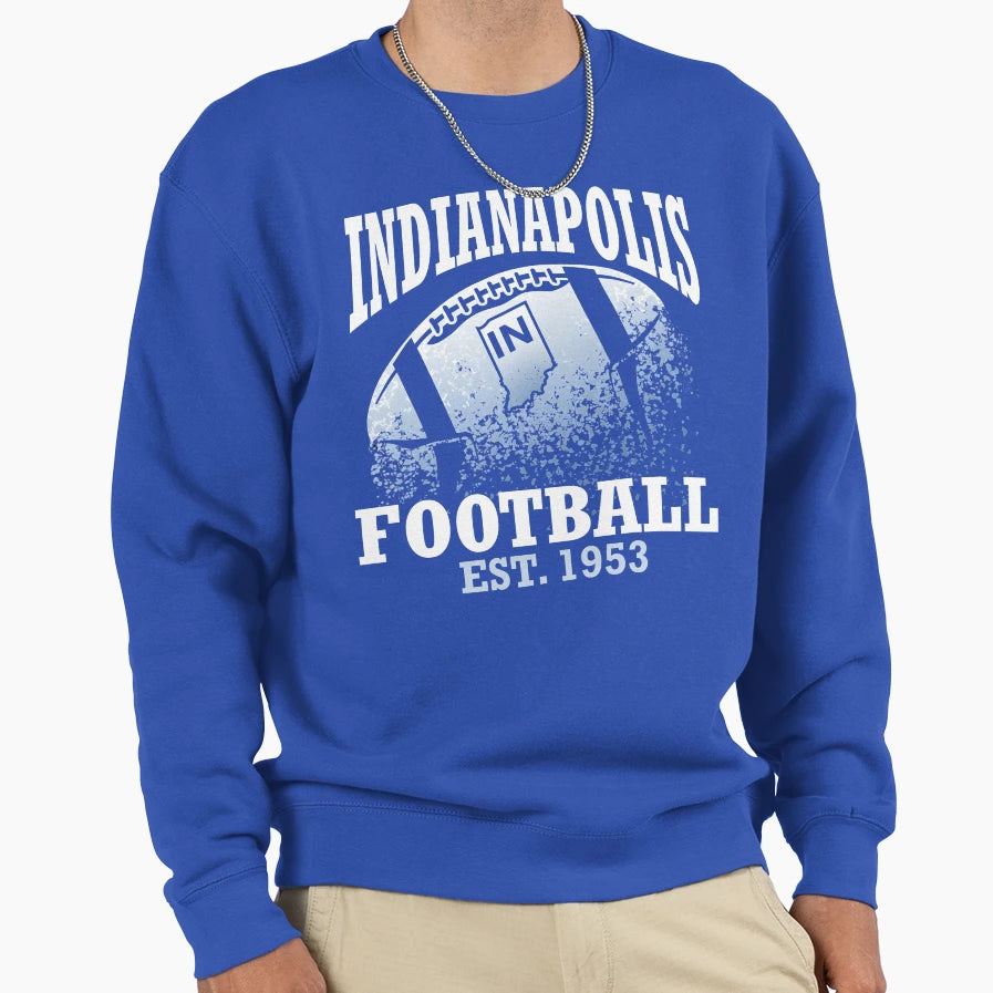 Indianapolis Football Sweatshirt - Trendy Graphic for Adults - T-Shirt, Sweatshirt, Hoodie