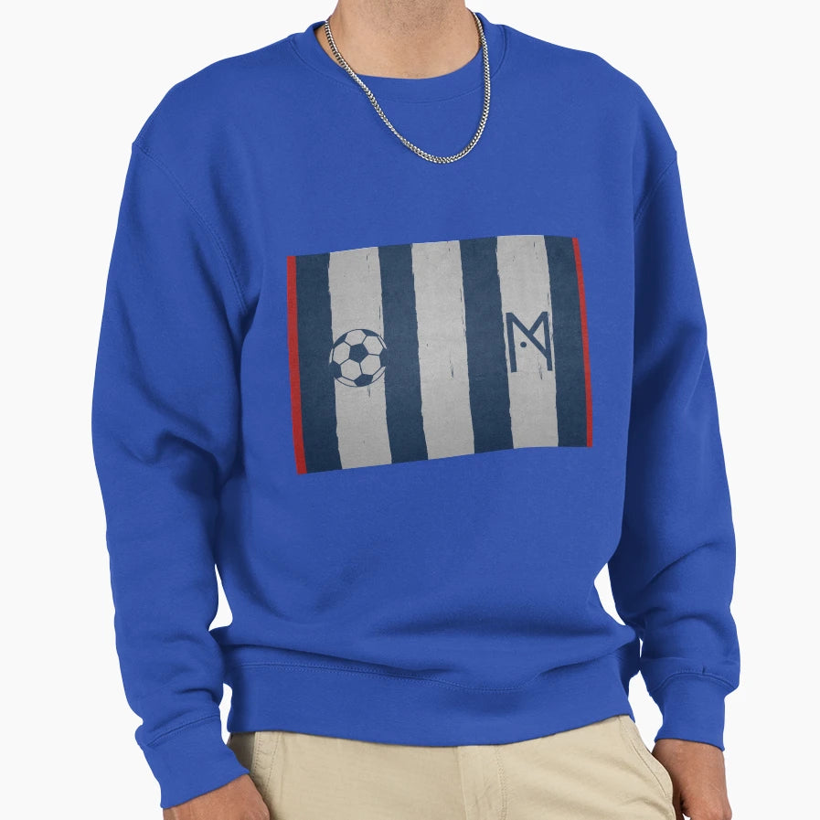 Soccer Striped Pattern Sweatshirt - Custom Art Print for Adults - T-Shirt, Sweatshirt, Hoodie