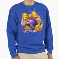 Football Helmet Cheerleader Bow Sweatshirt - Graphic Print Unisex - T-Shirt, Sweatshirt, Hoodie