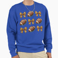Leopard Bow And Football Pattern Sweatshirt - Aesthetic Graphic for Adults - T-Shirt, Sweatshirt, Hoodie