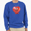 Glossy Heart Character Sweatshirt - Custom Art Print Unisex - T-Shirt, Sweatshirt, Hoodie