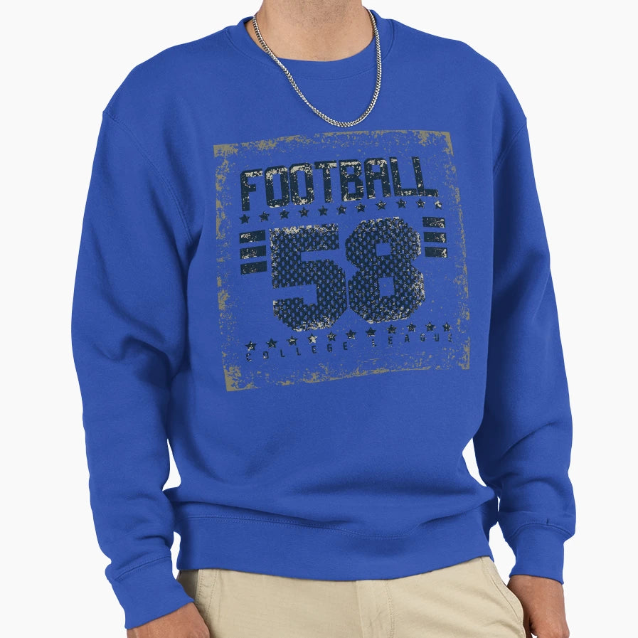 Football College League Sweatshirt - Trendy Graphic Men Women - T-Shirt, Sweatshirt, Hoodie