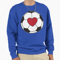 I Heart Soccer Sweatshirt - Unique Graphic Men Women - T-Shirt, Sweatshirt, Hoodie