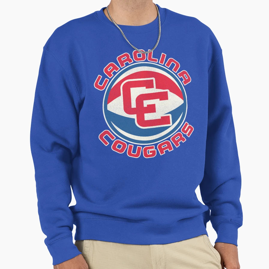 Carolina Cougars Aba Basketball Sweatshirt - Graphic Print for Adults - T-Shirt, Sweatshirt, Hoodie