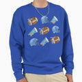 Blue Football And Cheerleading Sweatshirt - Fun Novelty Design for Adults - T-Shirt, Sweatshirt, Hoodie
