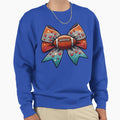 Glitter Football Bow Hearts Sweatshirt - Novelty Apparel Men Women - T-Shirt, Sweatshirt, Hoodie