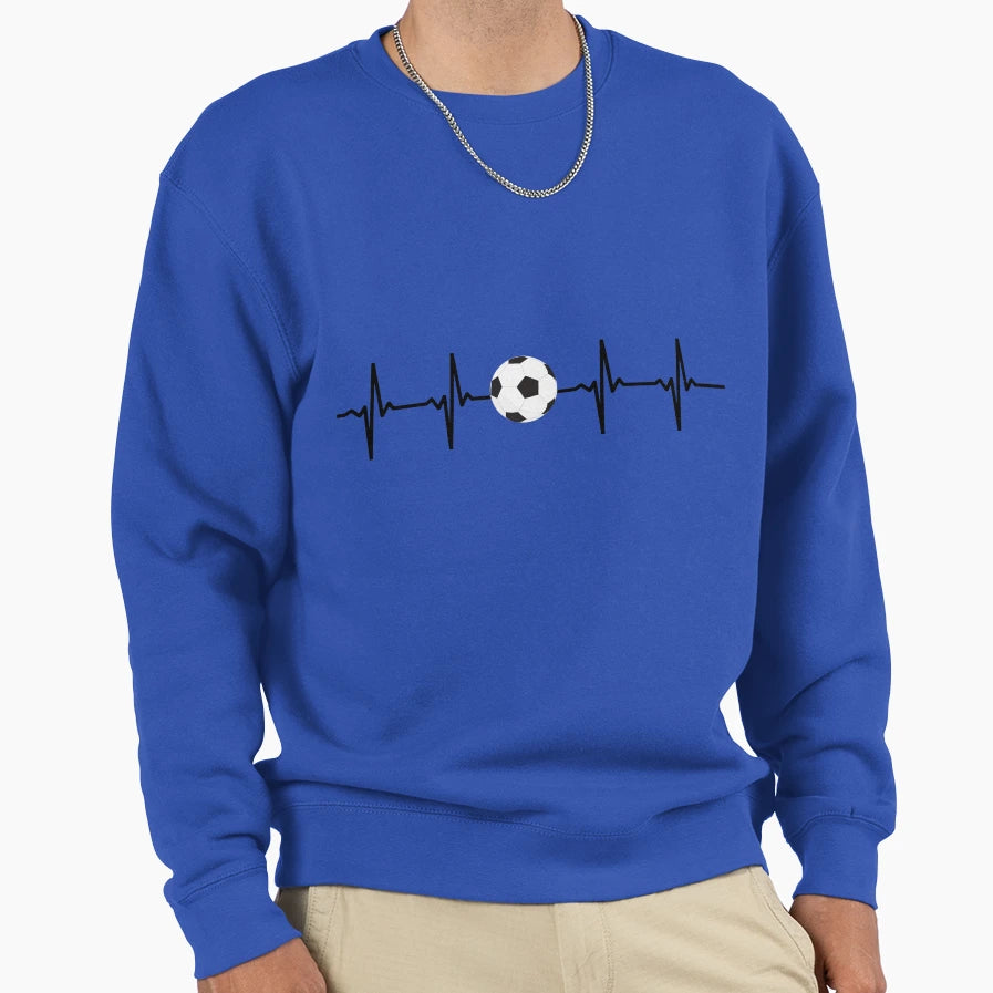 Soccer Pulse Sweatshirt - Unique Graphic for Adults - T-Shirt, Sweatshirt, Hoodie