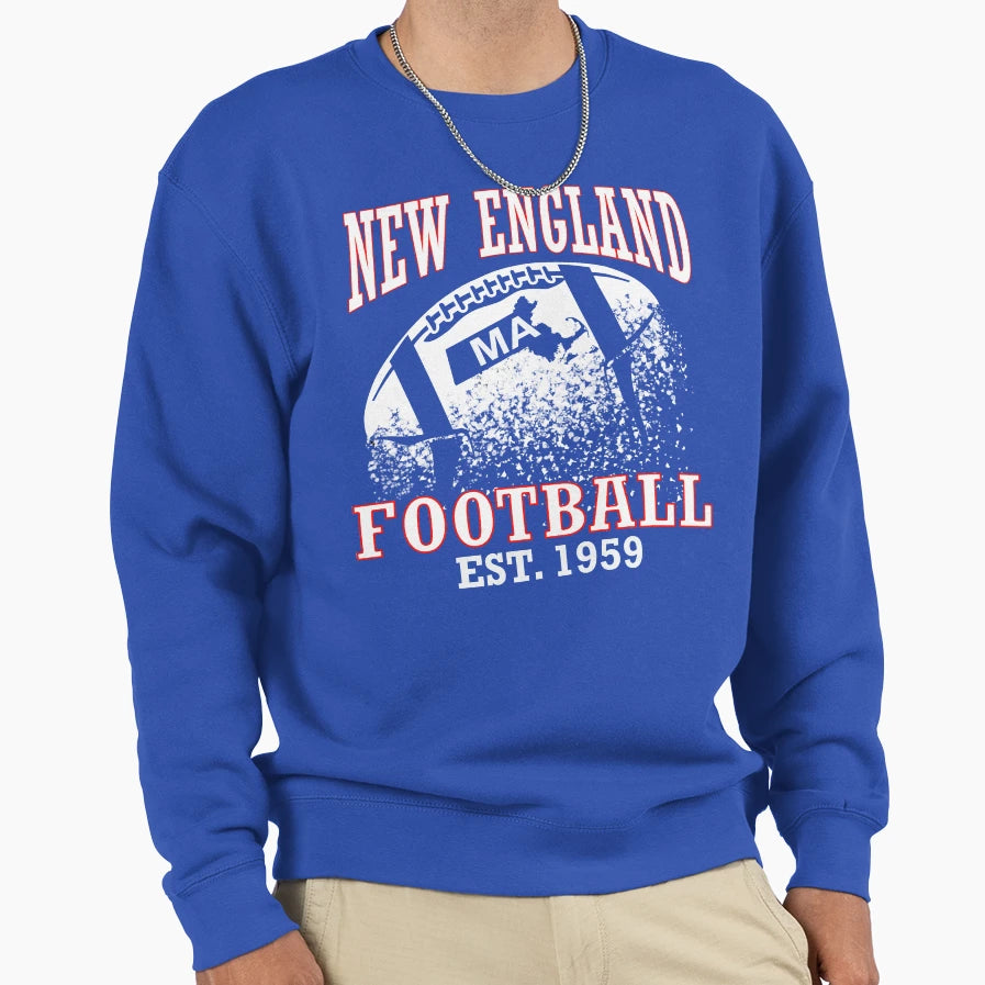 New England Football Sweatshirt - Casual Everyday Wear for Adults - T-Shirt, Sweatshirt, Hoodie