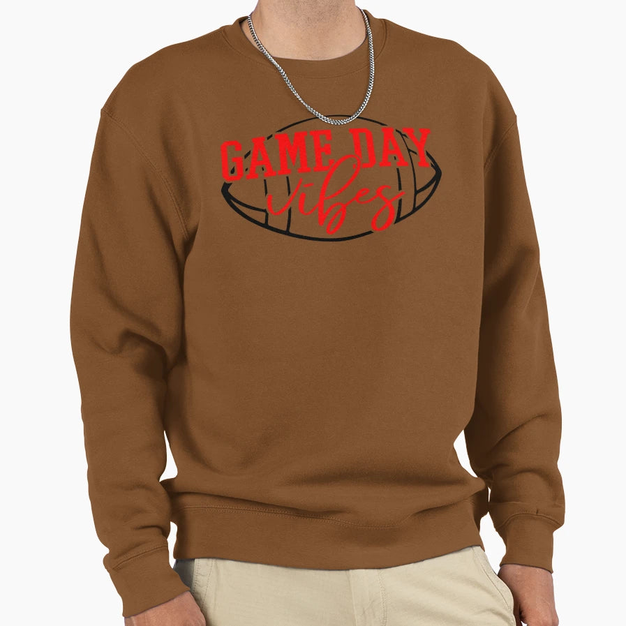 Game Day Vibes American Football Sweatshirt - Novelty Apparel Men Women - T-Shirt, Sweatshirt, Hoodie