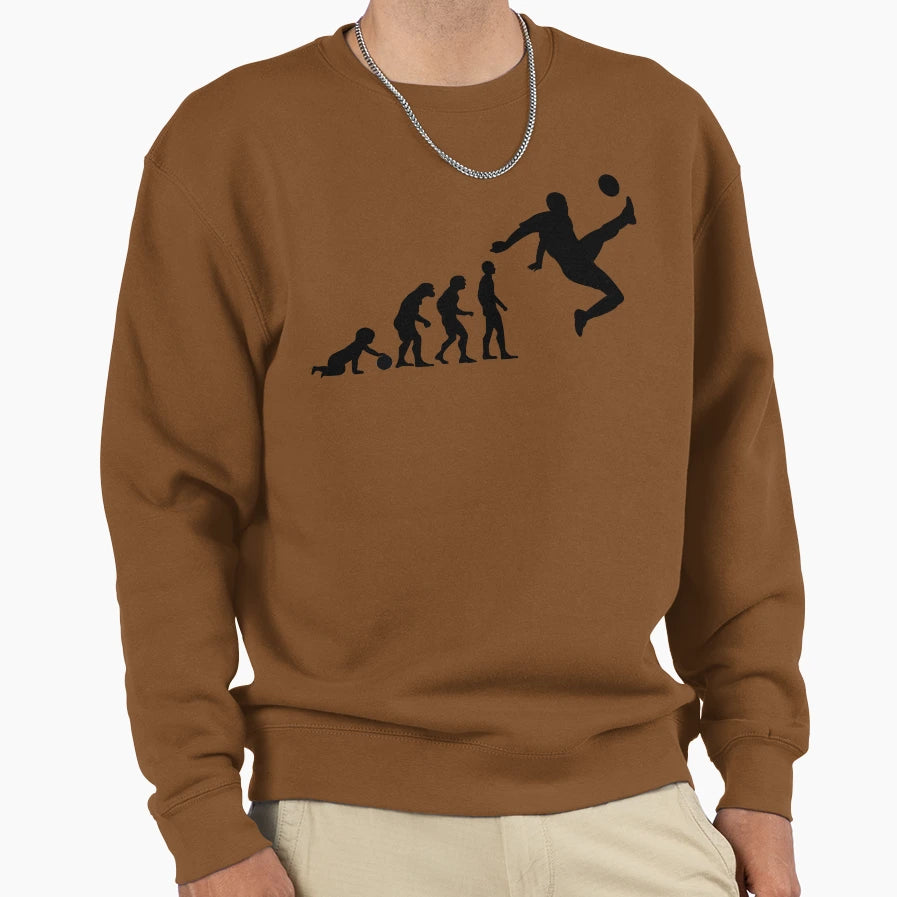 Football Evolution Sweatshirt - Trendy Graphic Unisex - T-Shirt, Sweatshirt, Hoodie