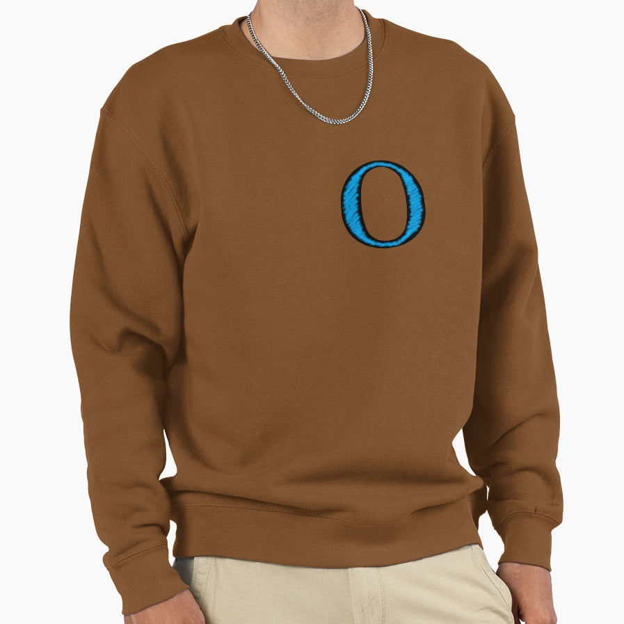 Blue O Sweatshirt - Casual Everyday Wear Men Women - T-Shirt, Sweatshirt, Hoodie