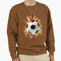 Flaming Soccer Ball T-Shirt - Graphic Print Men Women - T-Shirt, Sweatshirt, Hoodie