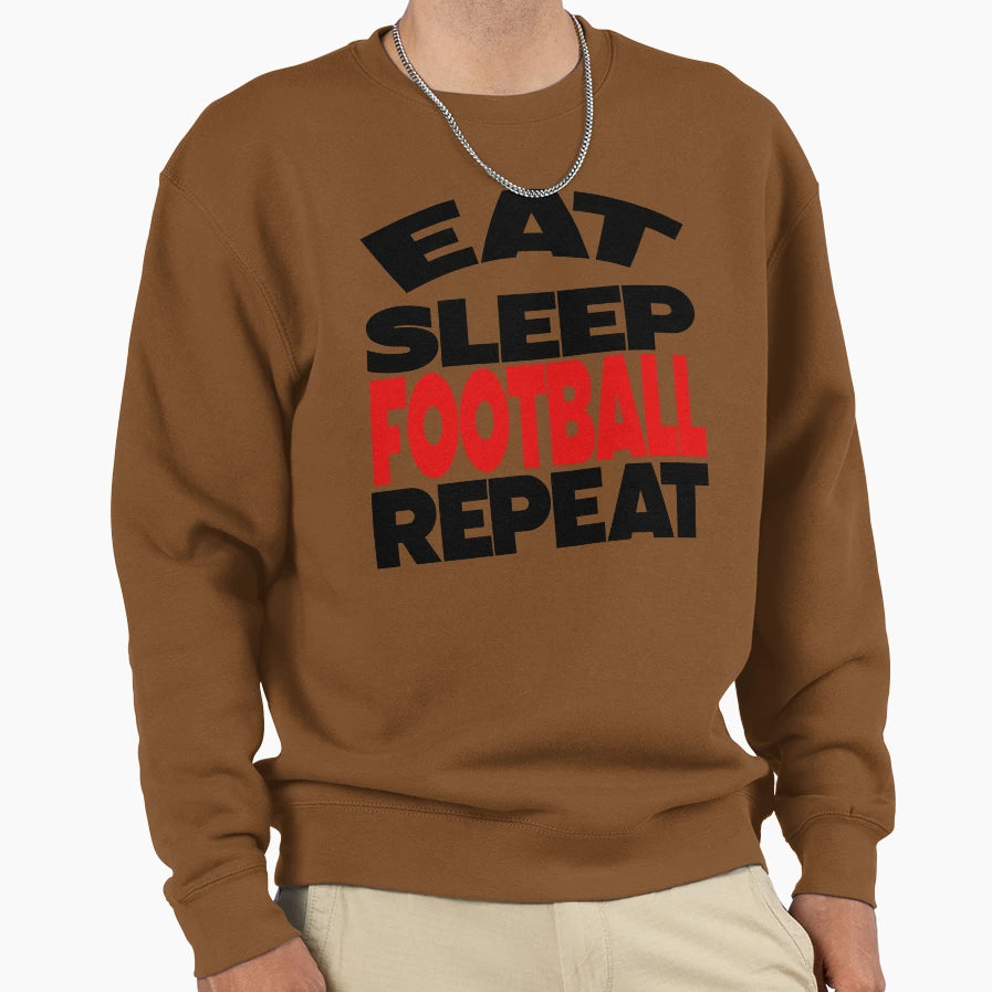 Eat Sleep Baseball Repeat Sweatshirt - Novelty Apparel for Adults - T-Shirt, Sweatshirt, Hoodie