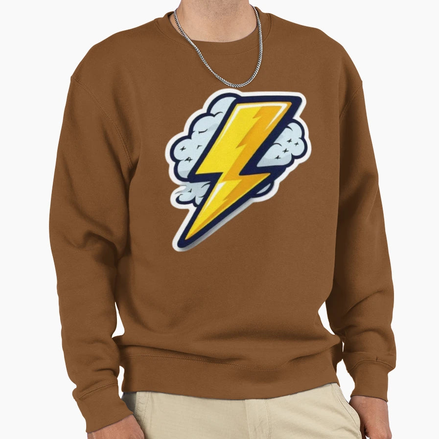 Thunderbolt Strike Sweatshirt - Fun Novelty Design Men Women - T-Shirt, Sweatshirt, Hoodie